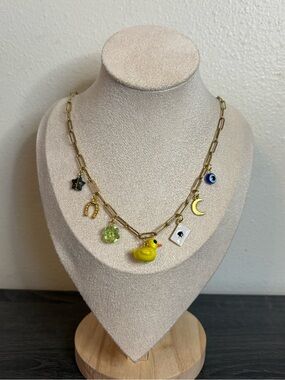 Handmade “Lucky Duck” Charm Necklace